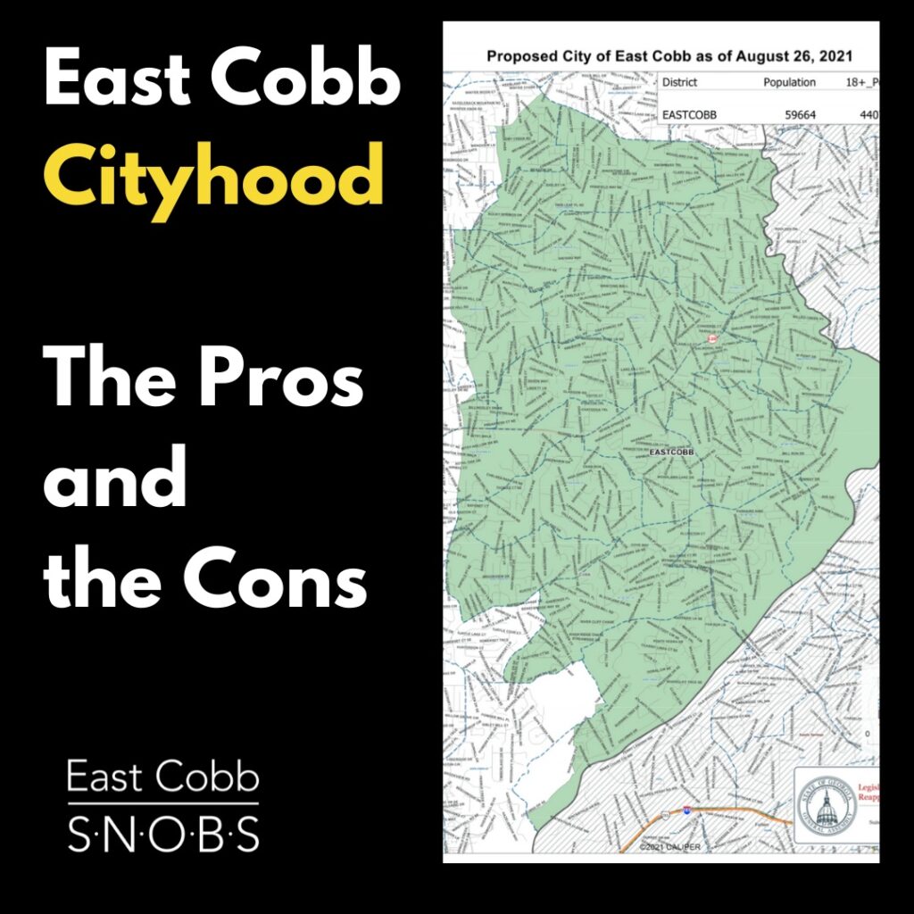 East Cobb city pros and cons